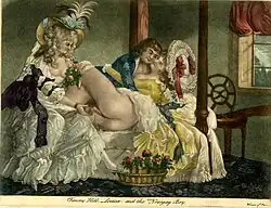 Fanny Hill, Louisa, and the Nosegay Boy, circa 1787