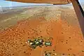 Bird's eye view of farm Edelweiss 11 km west of Stampriet / Namibia