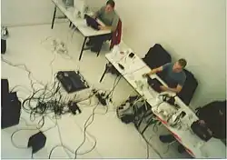 Farmers Manual performing at the Schirn Kunsthalle, Frankfurt, February 2002
