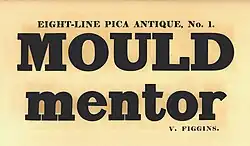 Slab-serif in second style, 1834 specimen, 'O' has normal stress.