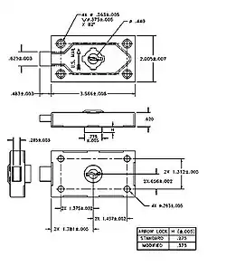 Schematic for a USPS Arrow Lock