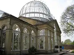 Side view of the conservatory