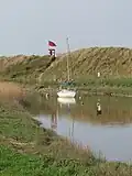 Range danger flag at Alt Estuary