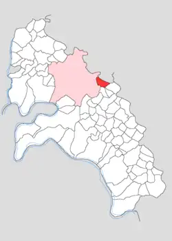 Map showing Khera Ganeshpur in Firozabad block