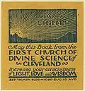Book plate from the First Church of Divine Science
