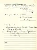 First Accession Register of Bexhill Museum by Kate Marsden