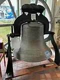 Bell recovered from the ashes after the 1975 fire that destroyed the fourth church structure.