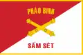 The flag of the ARVN's Artillery Forces, used between 1951 and 1975.