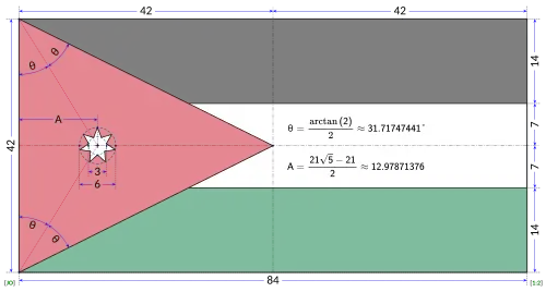 Flag construction sheet