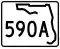 State Road 590A marker