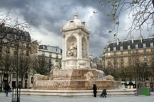 The Fontaine Saint-Sulpice, designed by Louis Visconti (1843–1848)