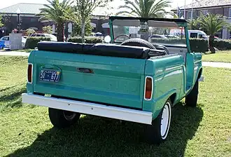 1966 Bronco roadster, rear