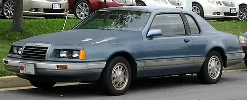 1985–1986 Ford Thunderbird Turbo Coupe (Fox platform)
