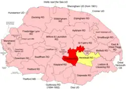 Position within Norfolk, 1894