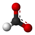Ball-and-stick model of the formate anion