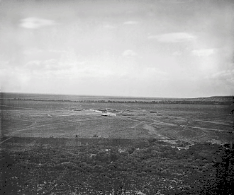 An 1874 photograph of Fort Garland.