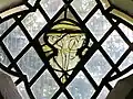 Medieval glass fragment in the church