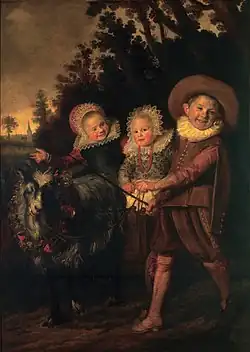 Right half of Gijsbert Claesz. van Campen family portrait, Hals, c. 1620