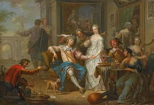 The Prodigal Son Spending his Money in Riotous Living