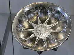 Gadrooned bowl. Silver. West of Iran. 700-500 BCE. Louvre museum