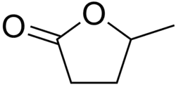 Skeletal formula of γ-valerolactone