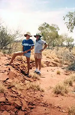 Mathew and Gavin Carpenter looking at the impact