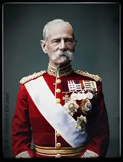 Frederick Roberts, 1st Earl Roberts with GCSI star and sash