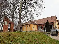 A former church, now medical office in Gerényes.
