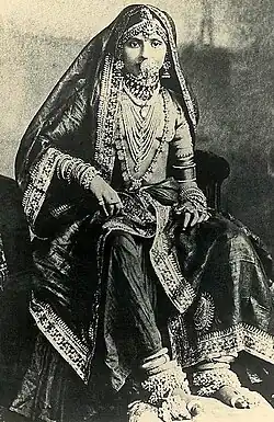 Woman in gagra choli