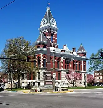 Southeast Corner and Civil War monument.