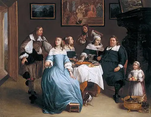 Gillis van Tilborgh, Elegant Company, between 1655 and 1675