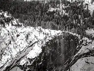 Glacier Point Hotel from the air.