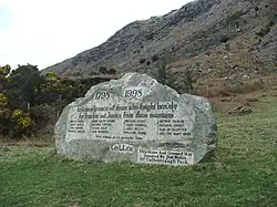 Glenmalure 1798 memorial