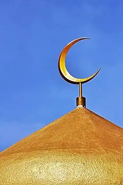 Crescent symbol.