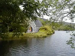 St Finbar's church, located on Gougane Barra, a 6th century monastery site.[42]