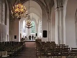 Interior view of the church