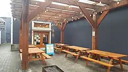 Sign for Pastificio d'Oro at the former location of Gracie's Apizza