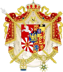 Arms of Jérôme Bonaparte, as King of Westphalia
