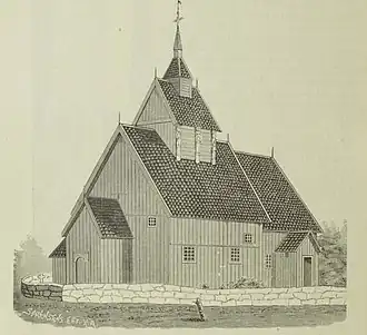 View of the old church