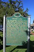 Grass Lake historical marker