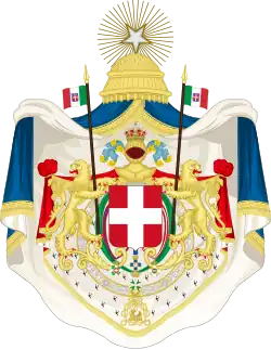 Greater coat of arms of the Kingdom of Italy (1870–1890)
