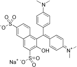 Skeletal formula of Green S