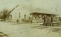 Original GWR station in 1855