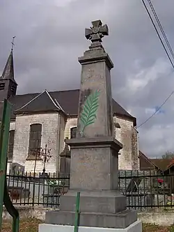 War memorial at Guisy church