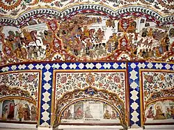 Frescoes depicting events related to the life of Guru Nanak