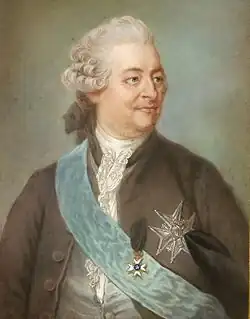 Portrait of Baron Charles De Geer (1720-1778). Pastel.