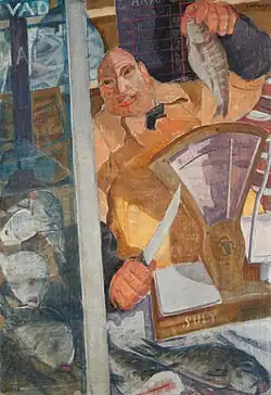 Fish seller, 1930. By Gyula Derkovits (1894-1934).