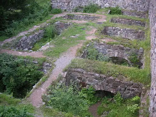 The foundation, northeast section