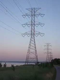 Four circuits on one tower line