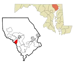 Location of Pleasant Hills, Maryland